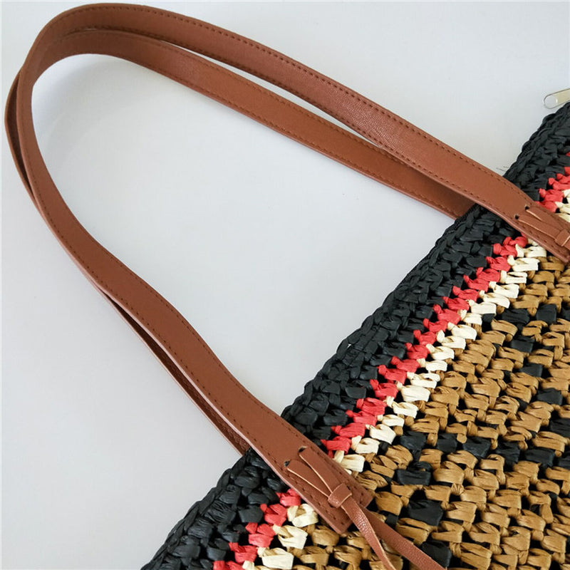 Holiday Lingerie Hand-Woven Straw Bag