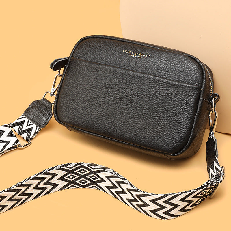 Fashion Shoulder Crossbody Bags with Rhombus Embroidered Wide Shoulder Strap Cute Small Square Bag Women