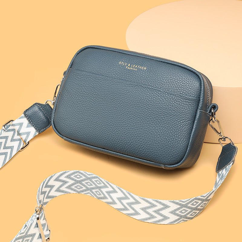 Fashion Shoulder Crossbody Bags with Rhombus Embroidered Wide Shoulder Strap Cute Small Square Bag Women
