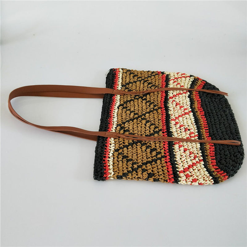 Holiday Lingerie Hand-Woven Straw Bag