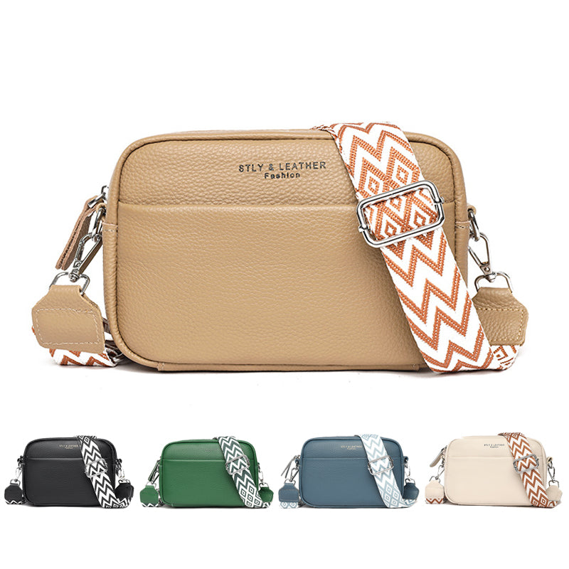 Fashion Shoulder Crossbody Bags with Rhombus Embroidered Wide Shoulder Strap Cute Small Square Bag Women