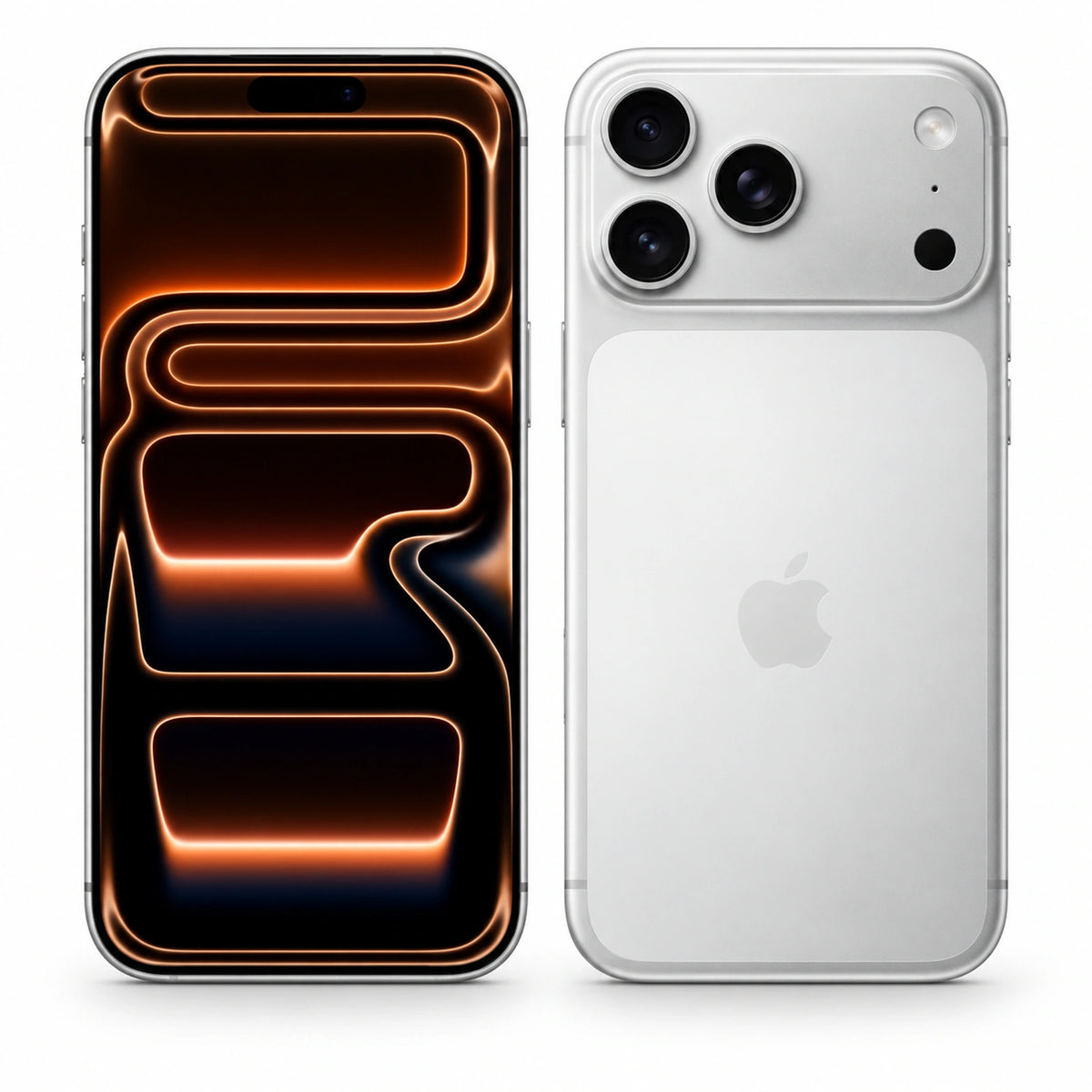 Silver | Apple_iPhone-17-Pro-Max-eSIM-Only_Silver_Front-and-Back-View.webp
