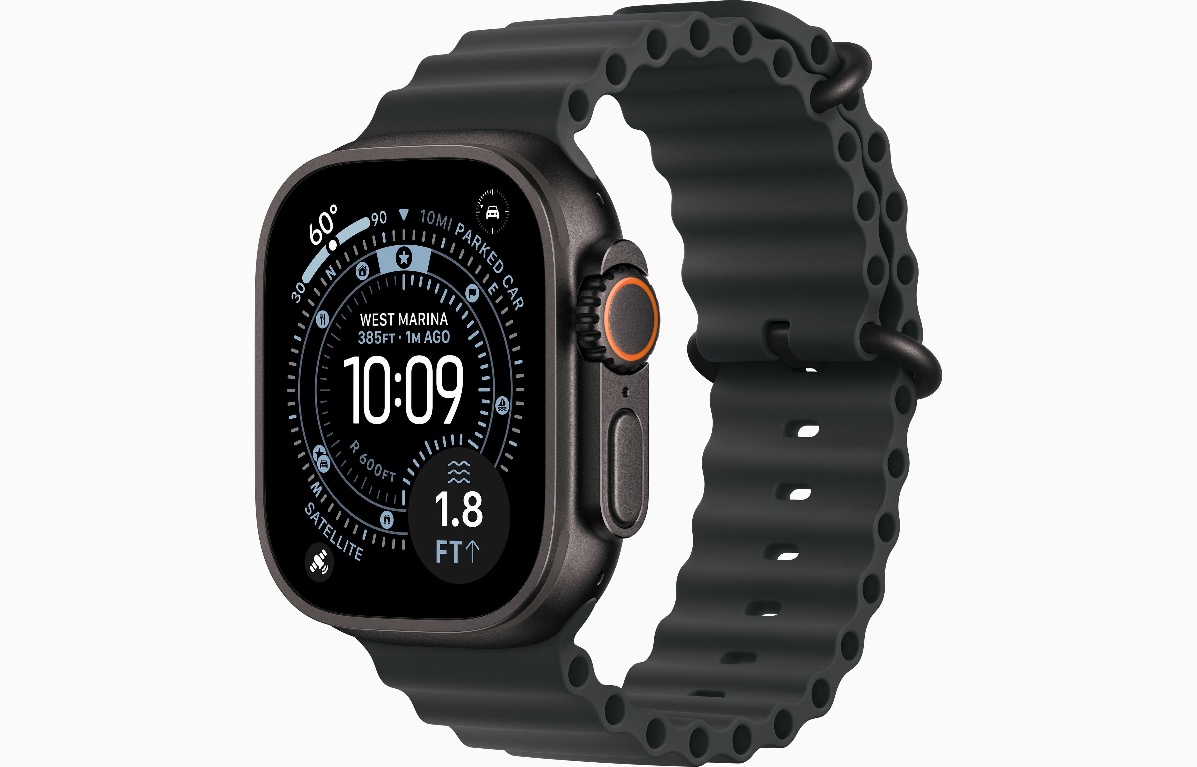 Watch Ultra 3 GPS. Cellular, S10 Chip dual core, 64GB, Black Titanium Case, Middle East Version