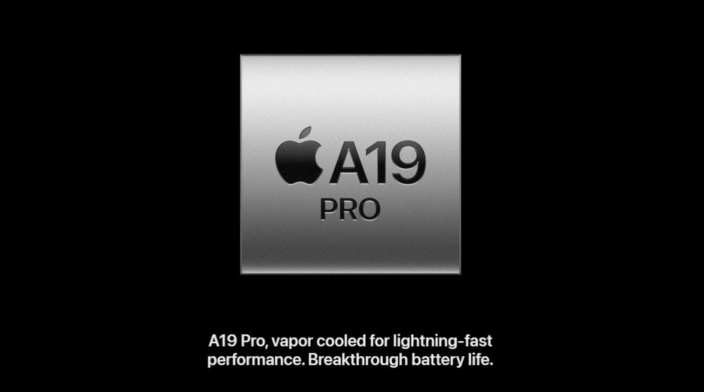 ASKY Digital A19 Pro chip with Apple logo, vapor cooled for fast performance and battery life.