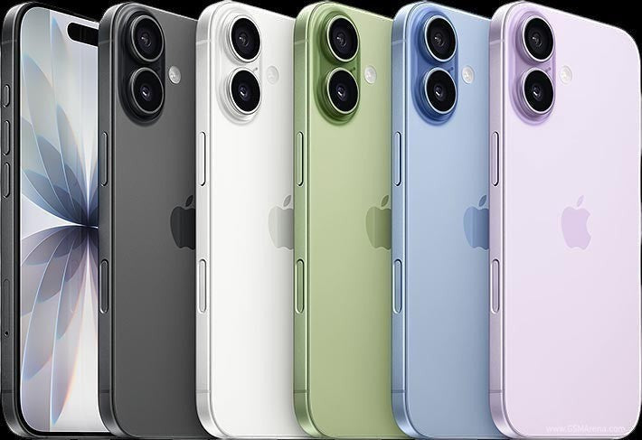 ASKY Digital iPhone 17 in black, white, green, blue, and purple. Features dual cameras and Apple logo.