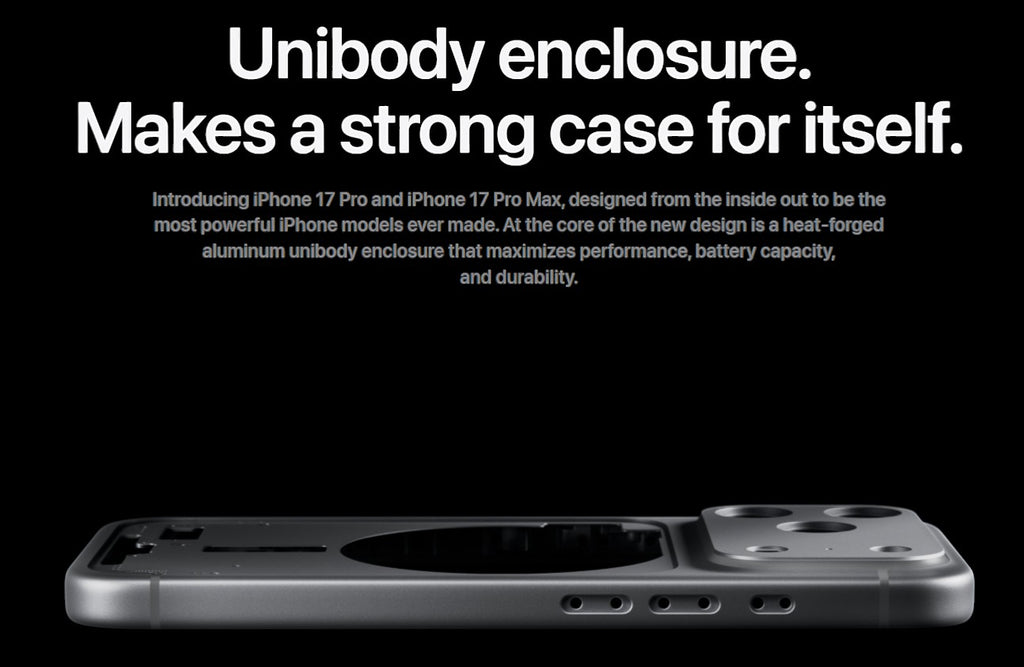 ASKY Digital iPhone 17 Pro unibody aluminum enclosure, showcasing its durable design and camera cutout.