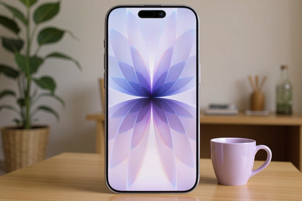 ASKY Digital UAE Apple iPhone 17, 6.3-inch ProMotion display, 48MP camera, 256GB storage, lavender color.