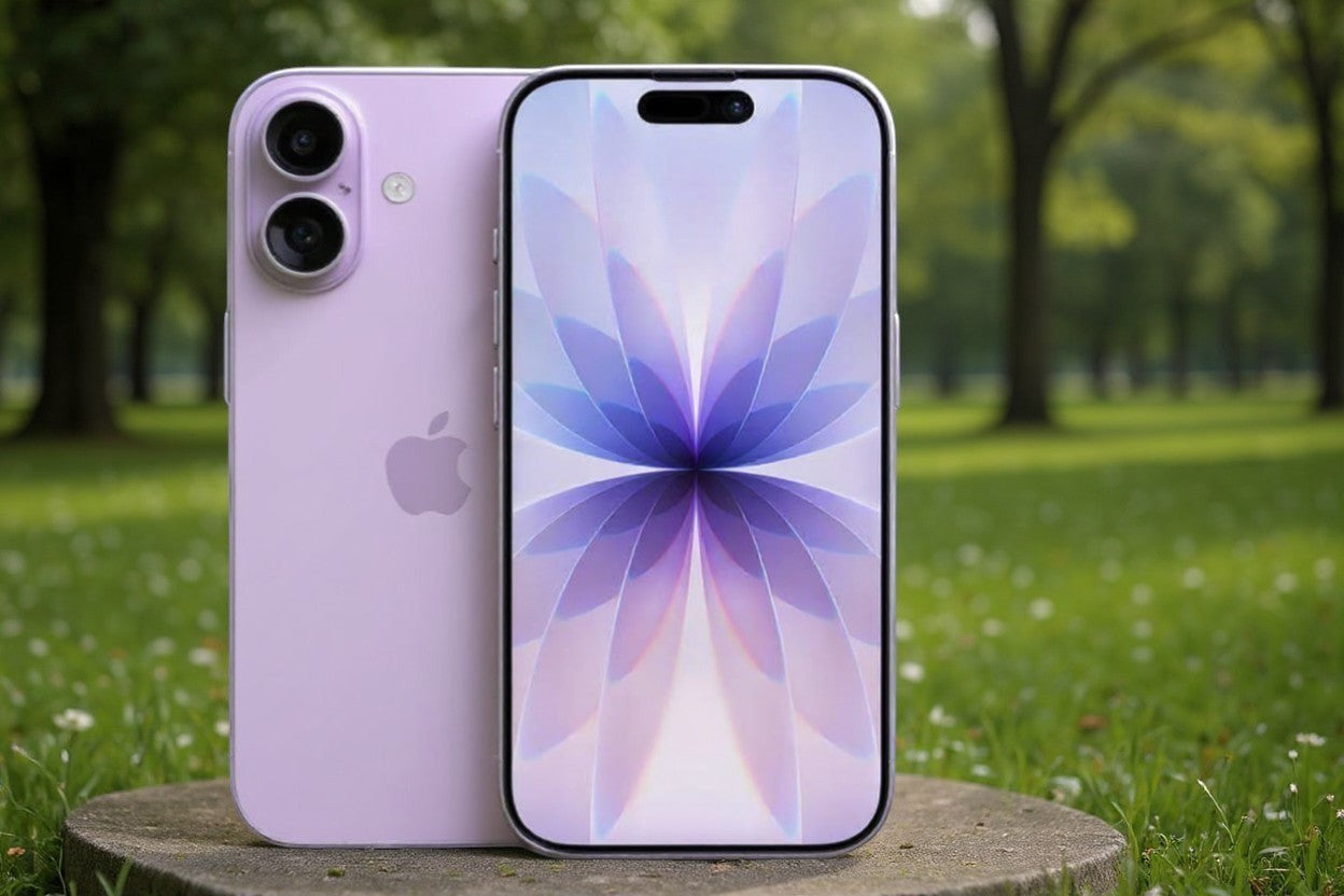 ASKY Digital UAE Apple iPhone 17, 6.3-inch ProMotion display, 48MP camera, A19 chip, 256GB storage, lavender colour.