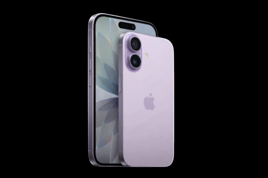 ASKY Digital UAE Apple iPhone 17 in lavender, 6.3-inch ProMotion display, 48MP dual camera, A19 chip, 256GB storage.