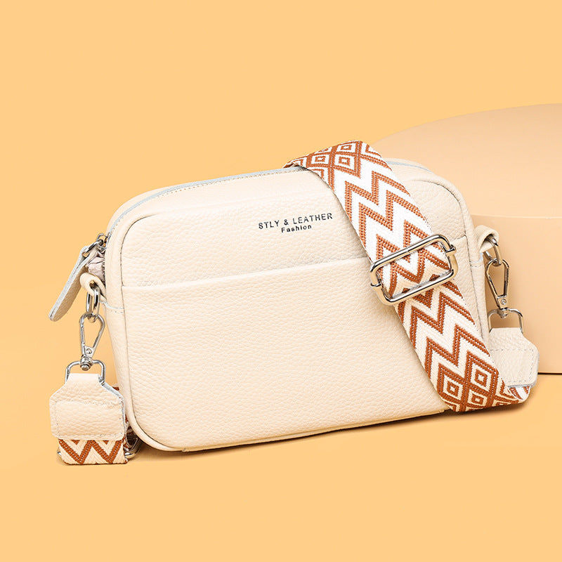 Fashion Shoulder Crossbody Bags with Rhombus Embroidered Wide Shoulder Strap Cute Small Square Bag Women