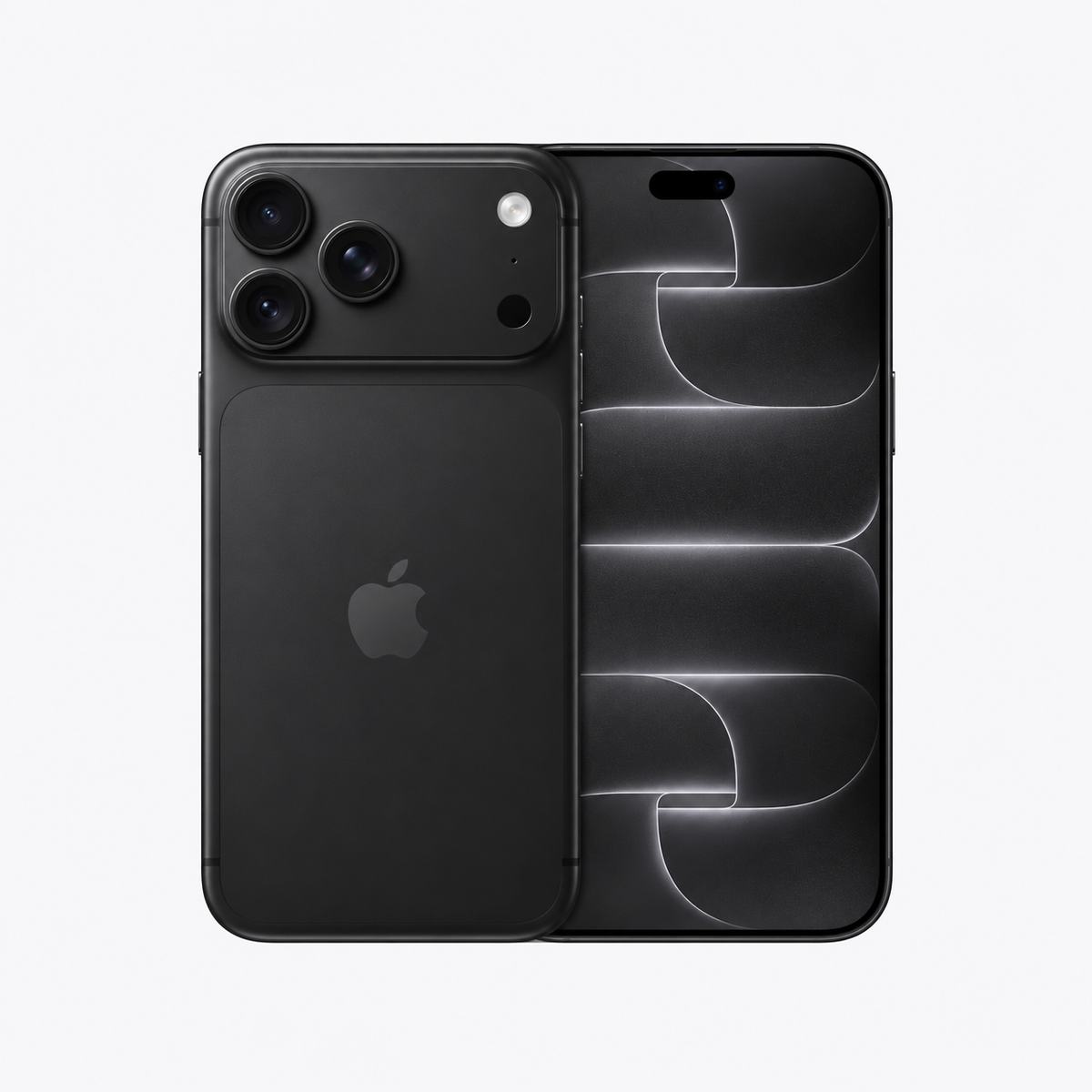 Black | Apple iPhone 18 Pro Max front and back view