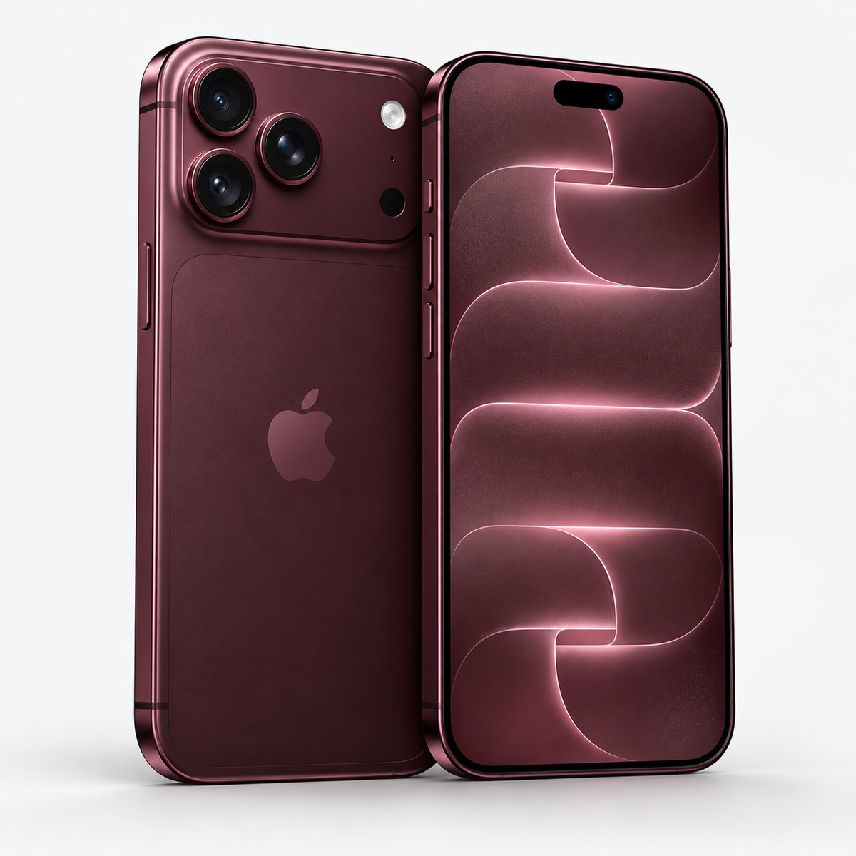 Burgundy | Apple iPhone 18 Pro Max premium angle